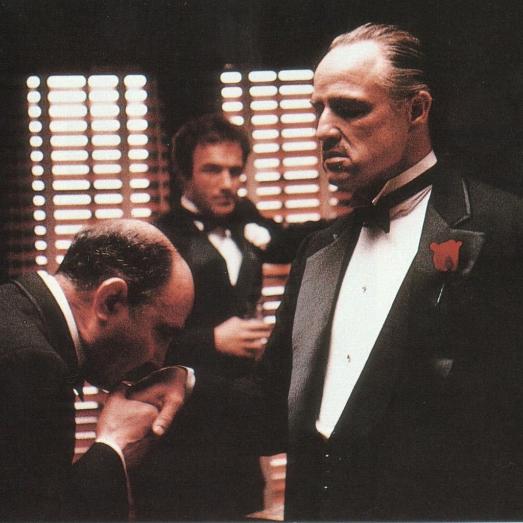 Marlon Brando (r.) in "Der Pate", 1972