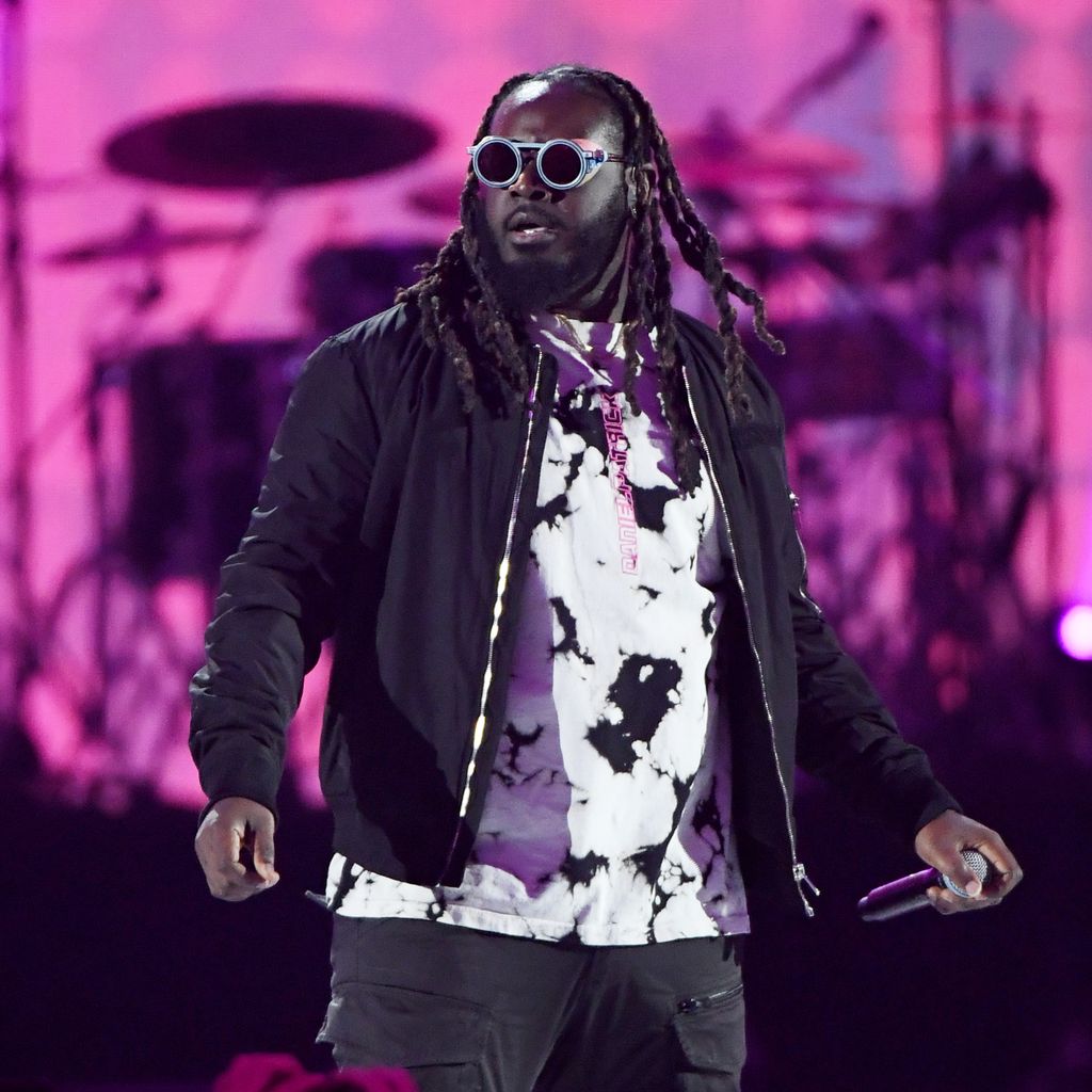 Rapper T-Pain spielt ein Konzert
