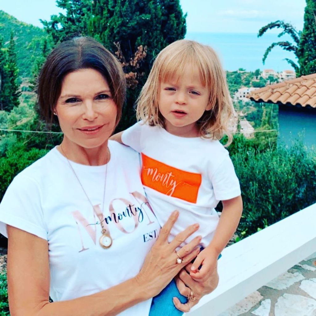 Tabea Heynig und Sohn Monty im Oktober 2020