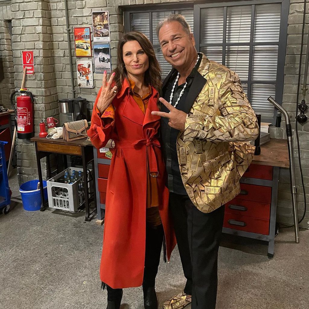 Tabea Heynig und Kai Ebel am "Unter uns"-Set