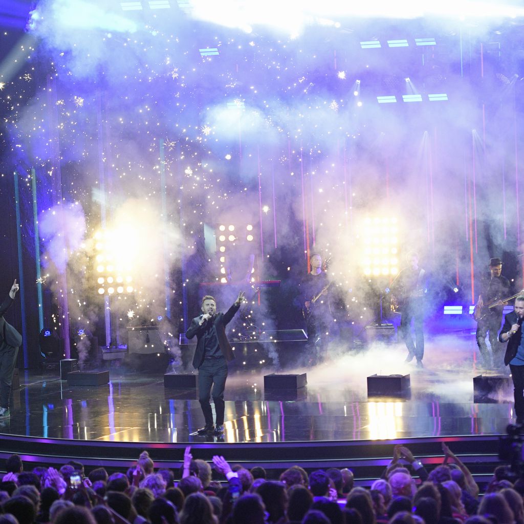 Take That auf der Bühne der Bambi-Verleihung 2018