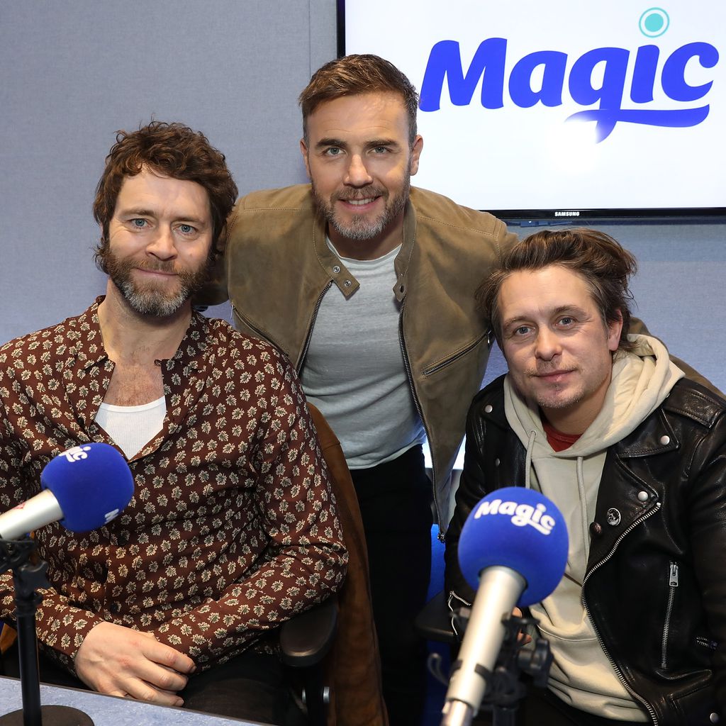 Take That als Trio (v.l.n.r.: Howard Donald, Gary Barlow und Mark Owen)