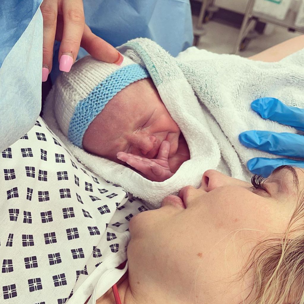 Talia Oatway mit ihrem Sohn Maddox