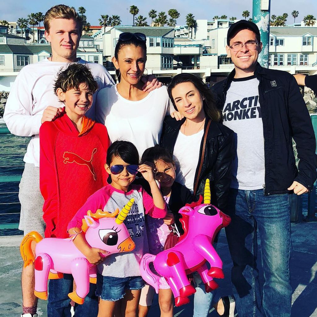 Talinda Bennington mit ihrer Familie, Mai 2018
