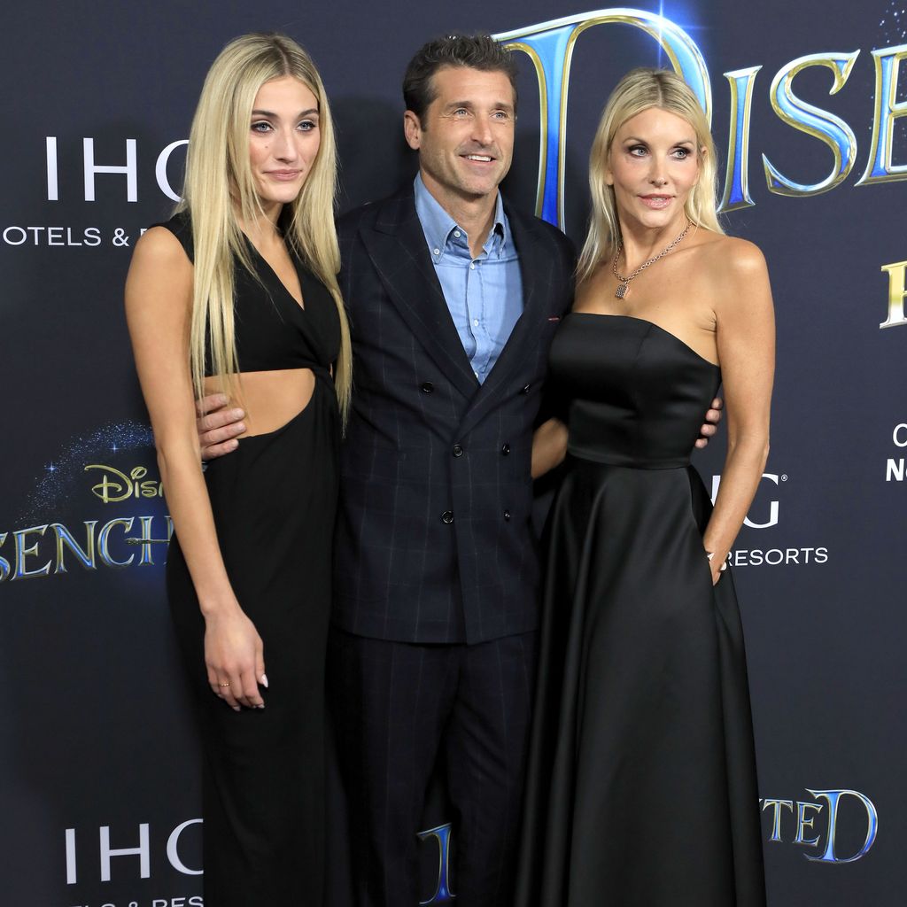 Talula Dempsey, Patrick Dempsey und Jillian Fink bei der Premiere von "Verwünscht 2", November 2022