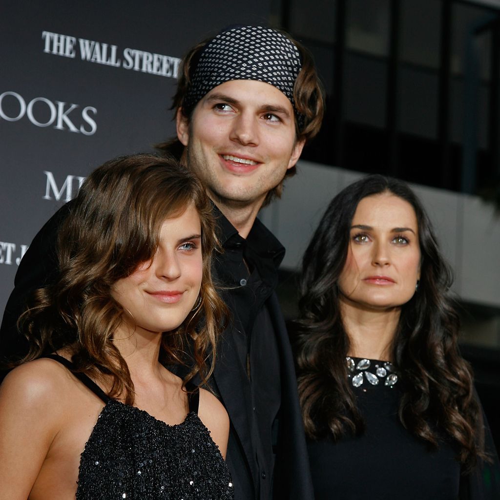 Tallulah Willis, Ashton Kutcher und Demi Moore im Mai 2007
