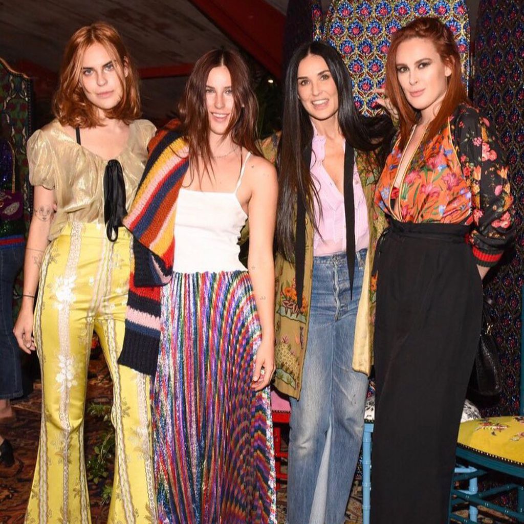 Tallulah Willis, Scout Willis, Demi Moore und Rumer Willis