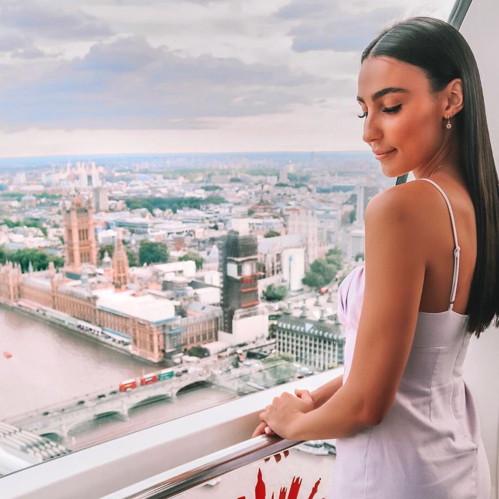 Tayla Damir im London Eye, Juli 2019