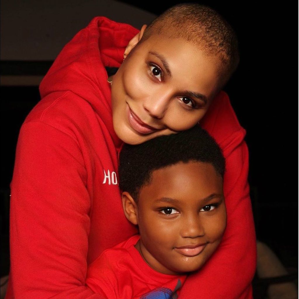 Tamar Braxton und ihr Sohn Logan im Jahr 2020