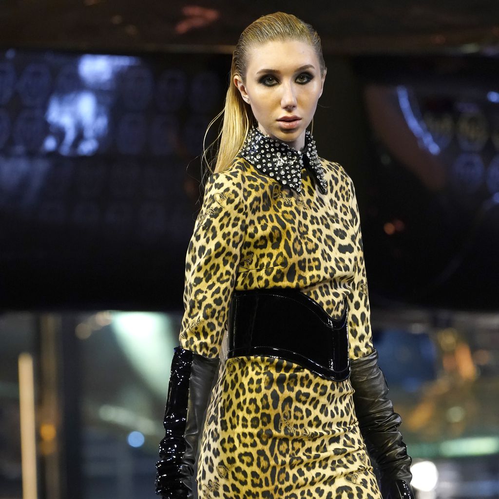 Tamara bei der Fashion-Show von Philipp Plein in Mailand
