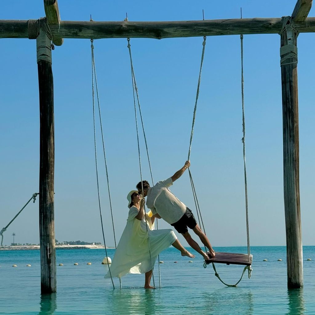 Tanja Makarić und Julian Claßen in Abu Dhabi