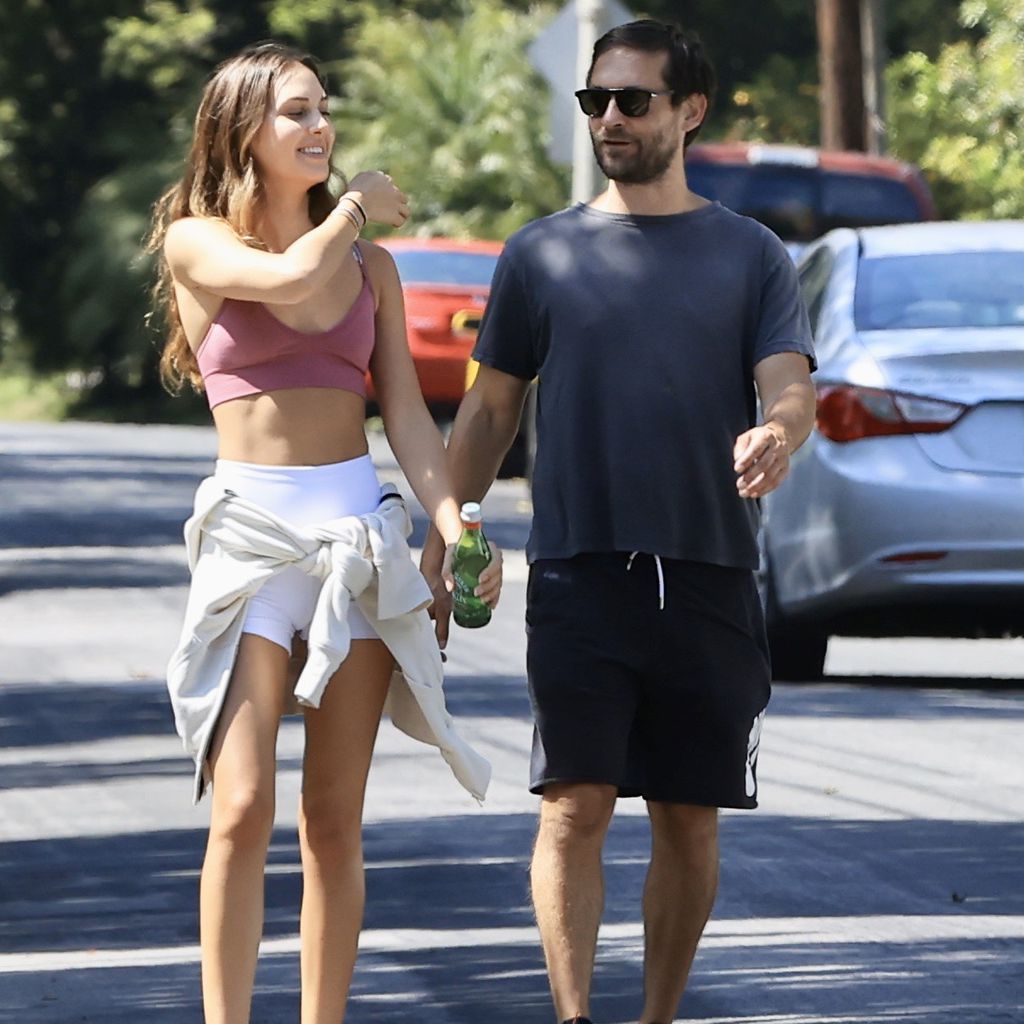 Tatiana Dieteman und Tobey Maguire im Mai 2020 in Los Angeles