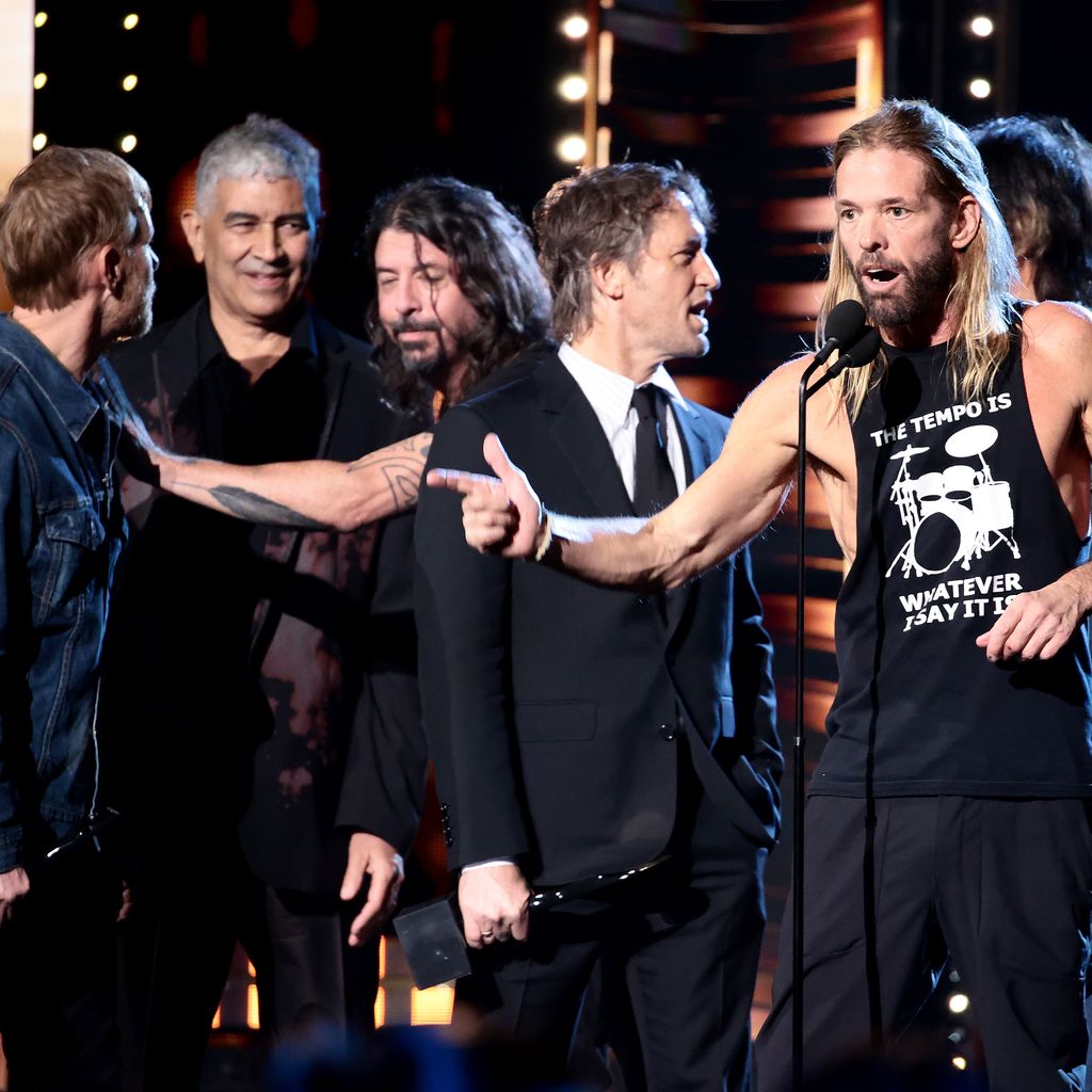 Taylor Hawkins und die Foo Fighters bei einem Event in Ohio, Oktober 2021