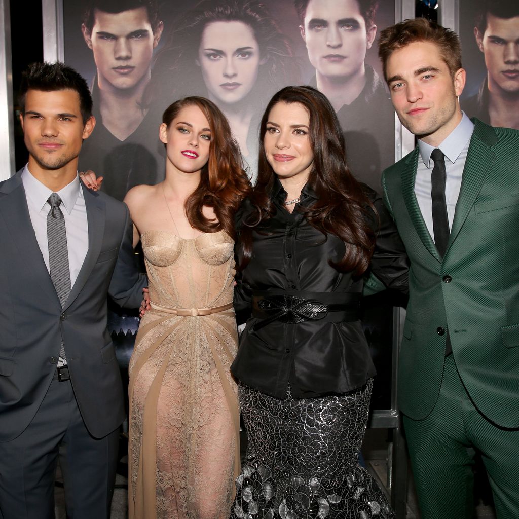 Taylor Lautner, Kristen Stewart, Stephenie Meyer und Robert Pattinson
