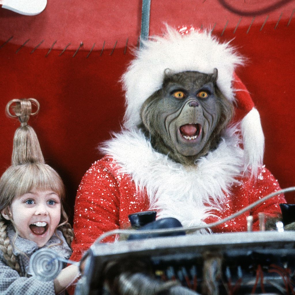 Taylor Momsen und Jim Carrey in "Der Grinch"