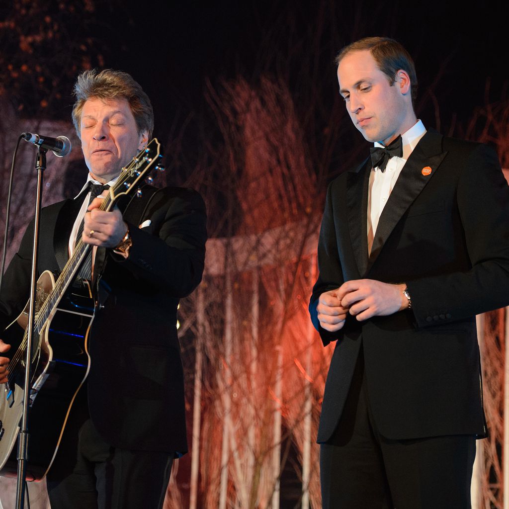 Taylor Swift, Jon Bon Jovi und Prinz William bei einem Charity-Event, November 2013