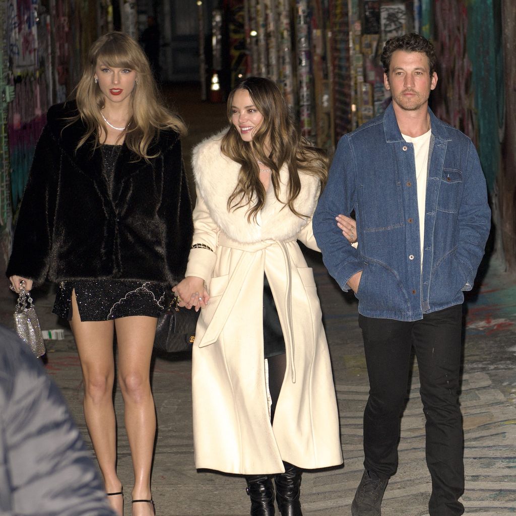 Taylor Swift, Keleigh Sperry und Miles Teller an Taylors Geburtstag 2023