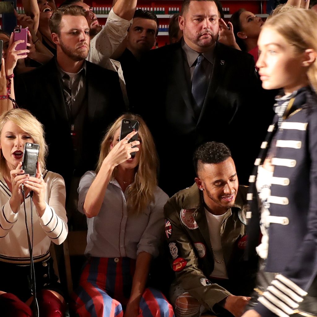 Taylor Swift, Martha Hunt, Lewis Hamilton und Gigi Hadid auf der New York Fashion Week