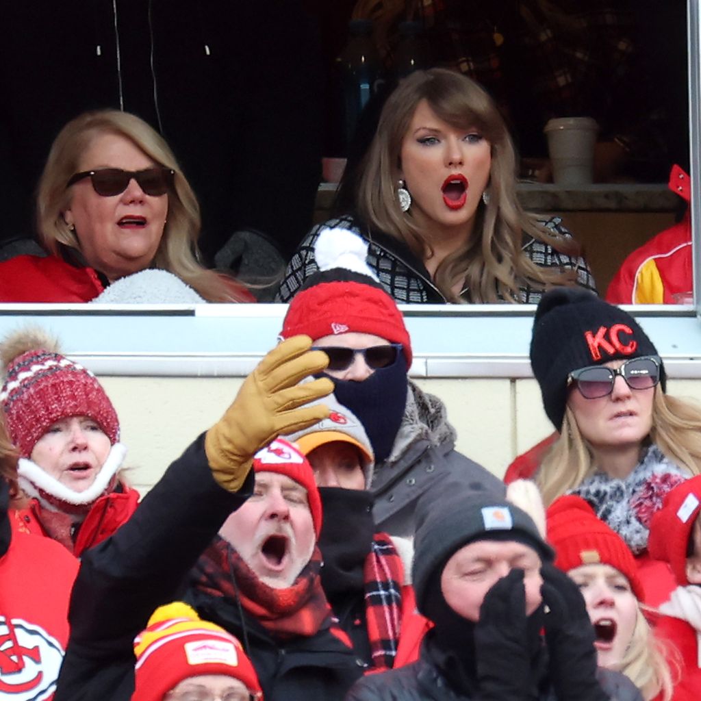 Taylor Swift bei den Playoffs zwischen Houston Texans und Kansas City Chiefs im Arrowhead Stadium