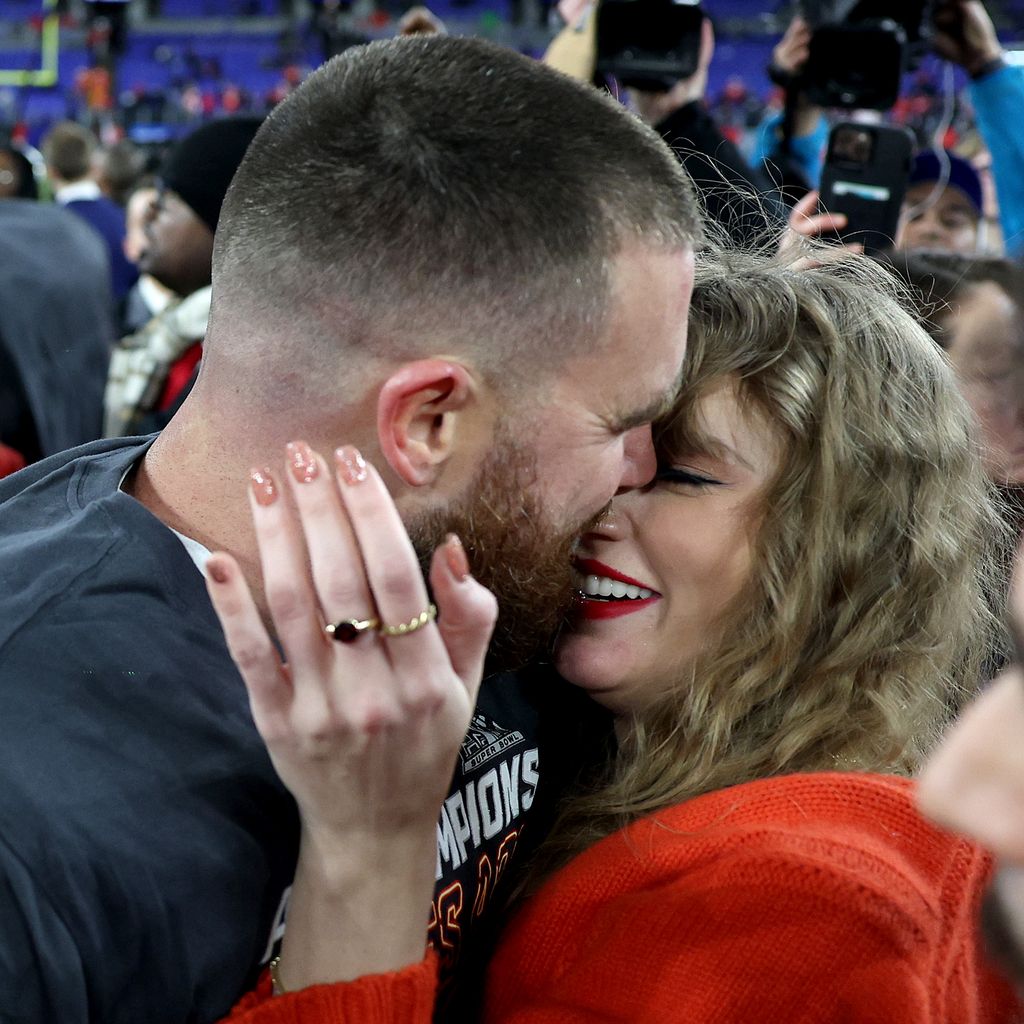 Taylor Swift und Travis Kelce im Januar 2024