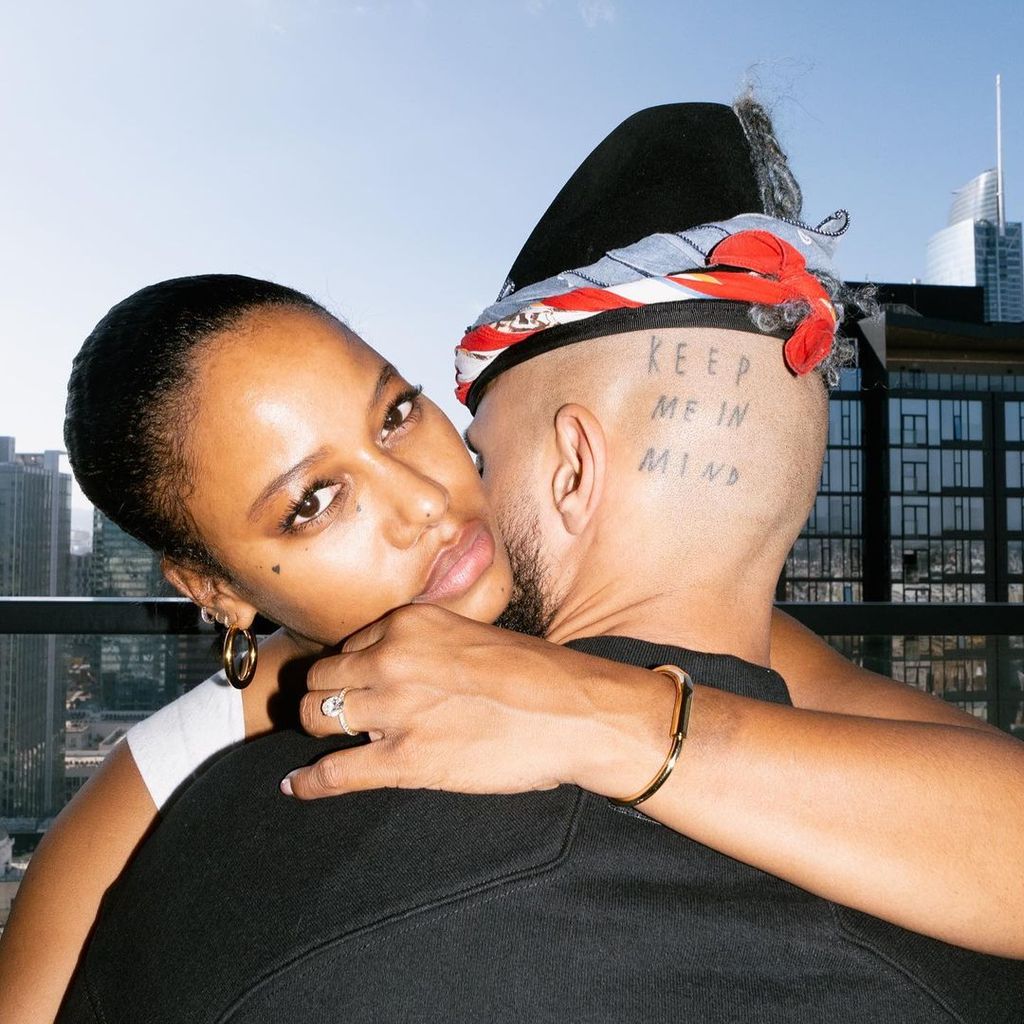 Taylour Paige und Rivington Starchild nach der Verlobung