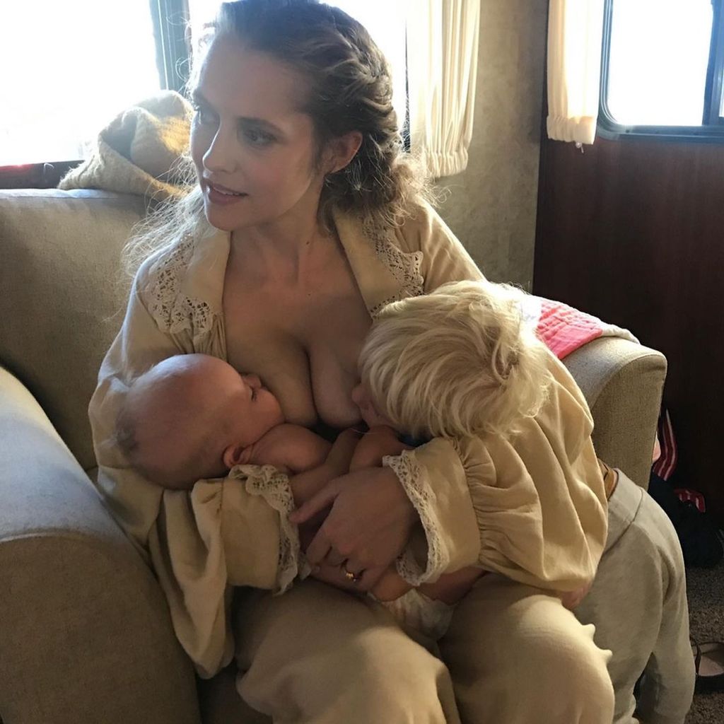 Teresa Palmer mit ihren Kindern