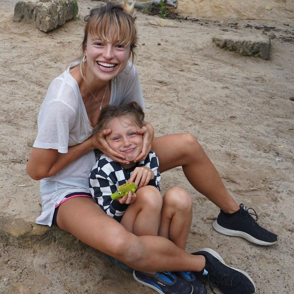 Tereza Kačerová mit ihrem Sohn Luka im Juli 2023