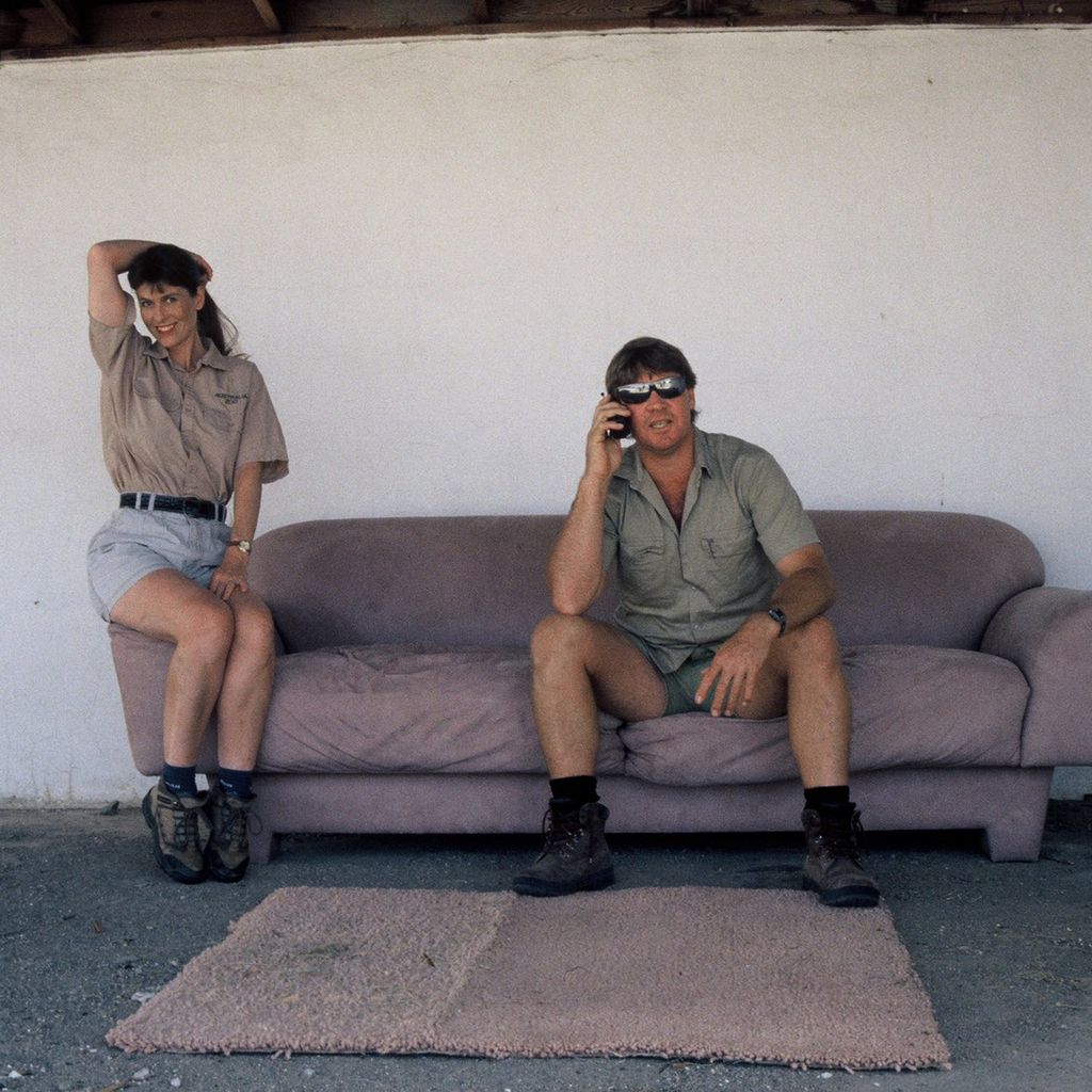 Terri Irwin mit ihrem Ehemann Steve