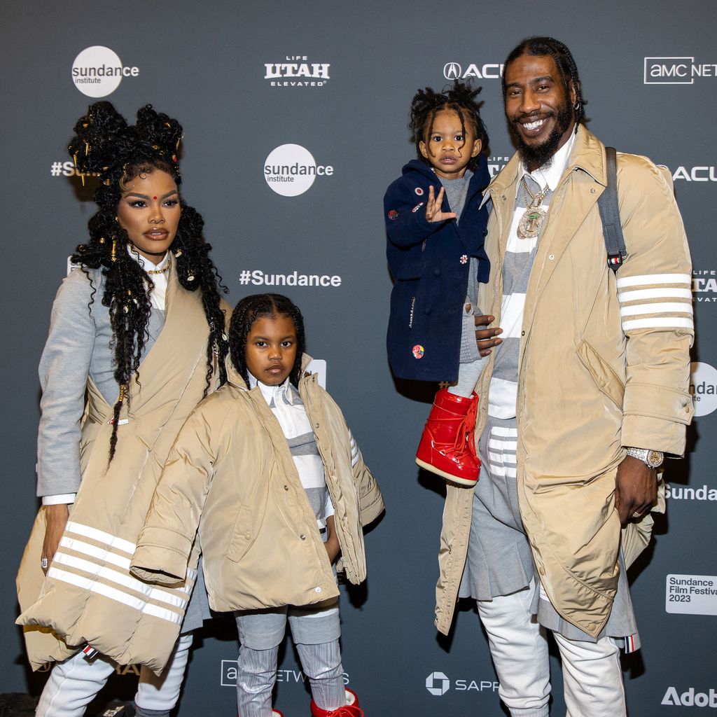 Teyana Taylor und Iman Shumpert mit ihren Kindern