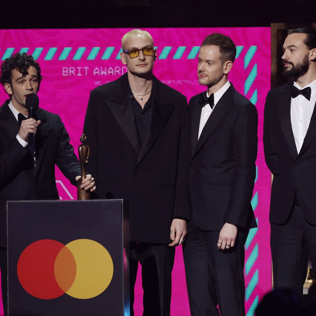 Matty Healy, George Daniel, Adam Hann und Ross MacDonald von The 1975