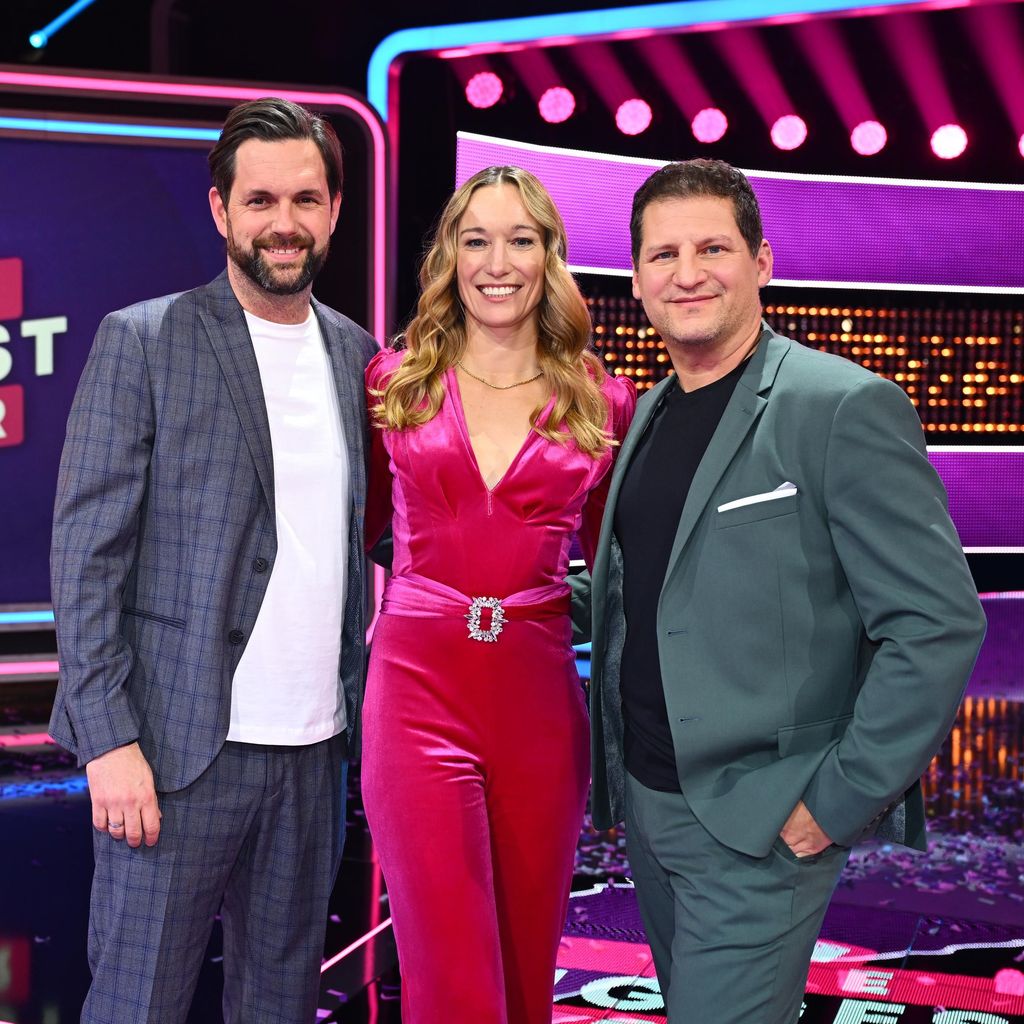Matthias Killing, Dr. Christine Theiss und Ramin Abtin beim "The Biggest Loser"-Finale