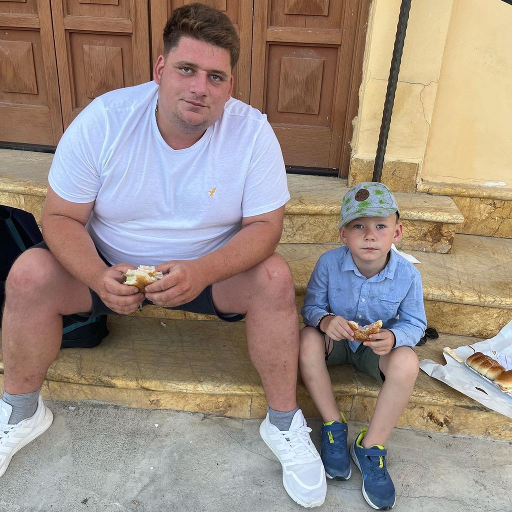 Lukas mit Sohn Finn, "The Biggest Loser"-Teilnehmer