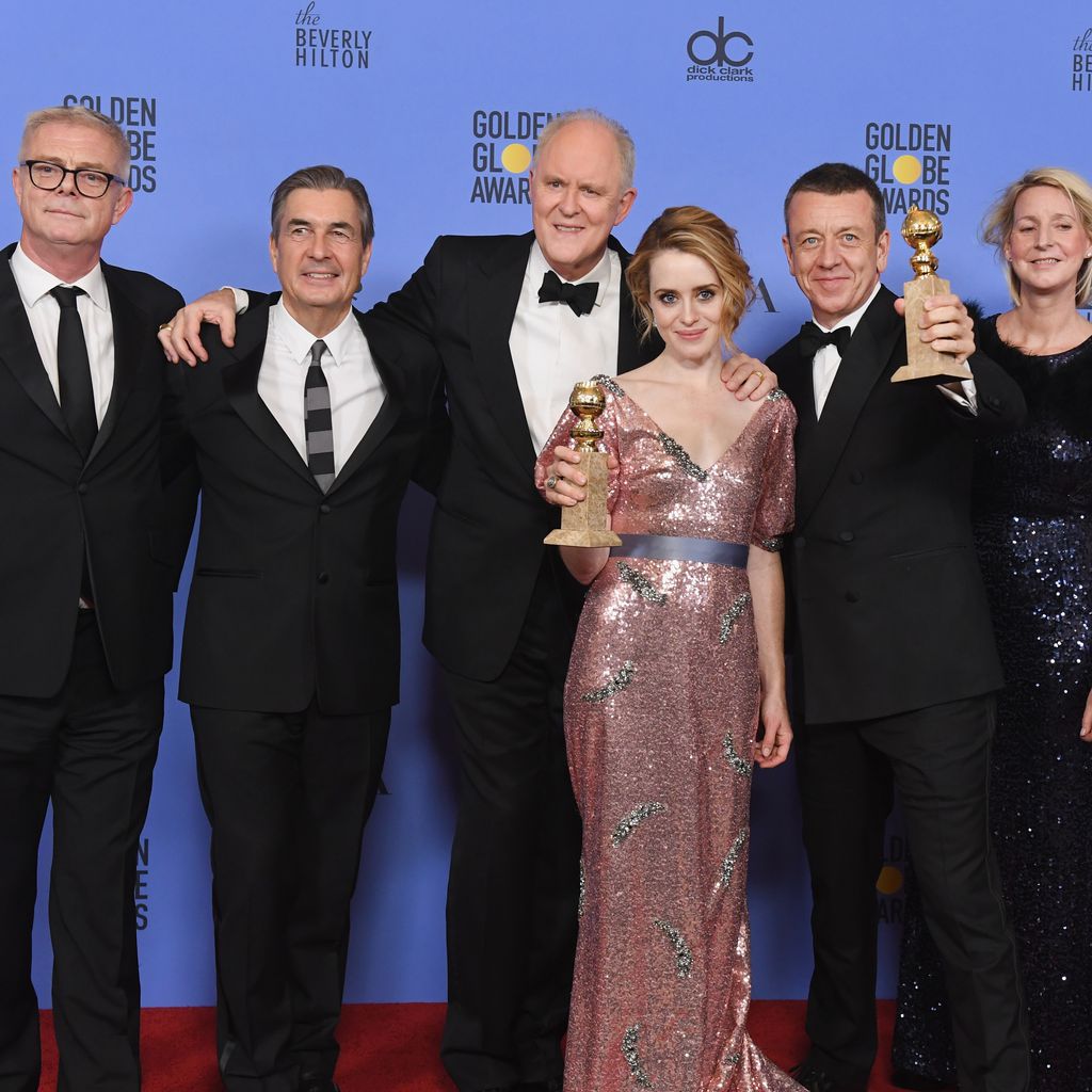 Die "The Crown"-Macher und Darstellerin Claire Foy bei den Golden Globe Awards