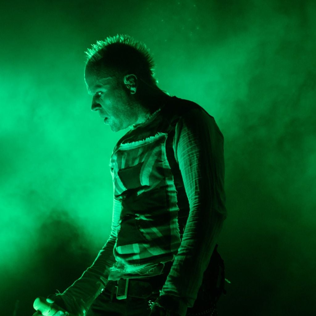 The Prodigy-Frontmann Keith Flint bei einem Konzert in Incheon (Südkorea)