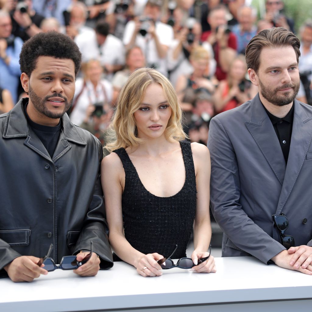 The Weeknd, Lily-Rose Depp und Sam Levinson im Mai 2023