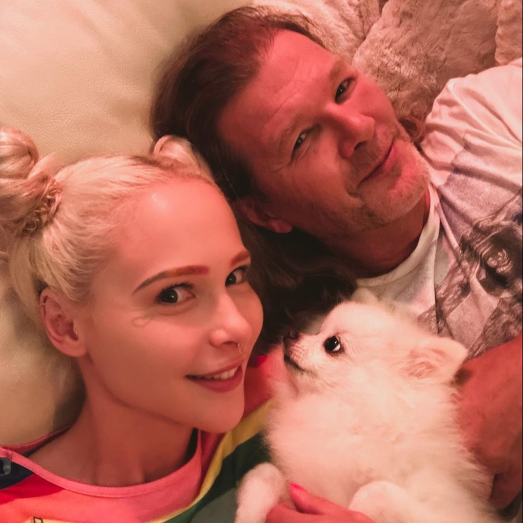 Theresia Fischer und Stefan Kleiser mit ihrem Hund, Oktober 2024