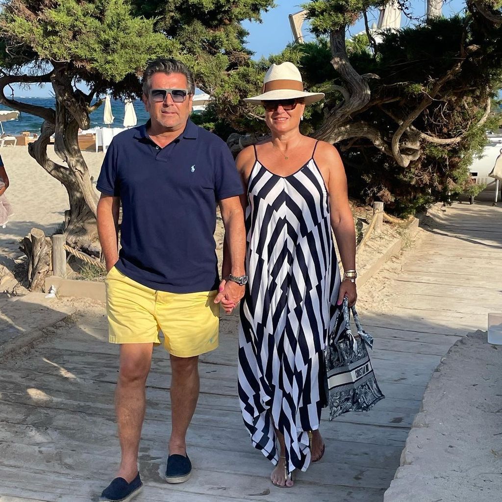 Thomas Anders mit seiner Frau auf Ibiza im Juli 2022
