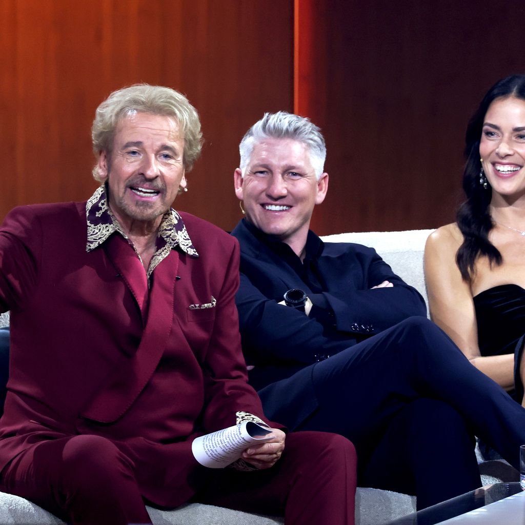 Thomas Gotstchalk, Bastian Schweinsteiger und Ana Ivanovic bei "Wetten, dass..?"