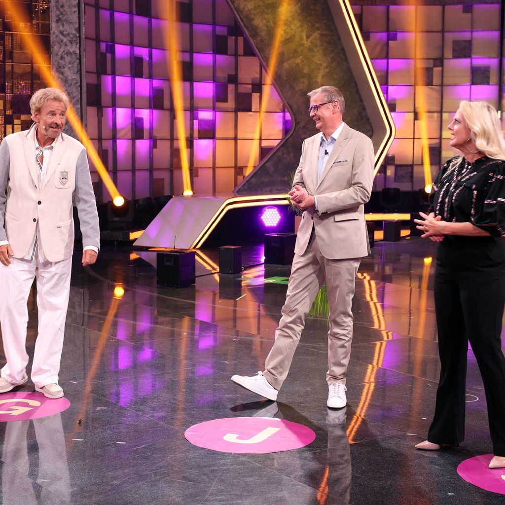 Thomas Gottschalk, Günther Jauch und Barbara Schöneberger bei "Denn sie wissen nicht, was passiert"
