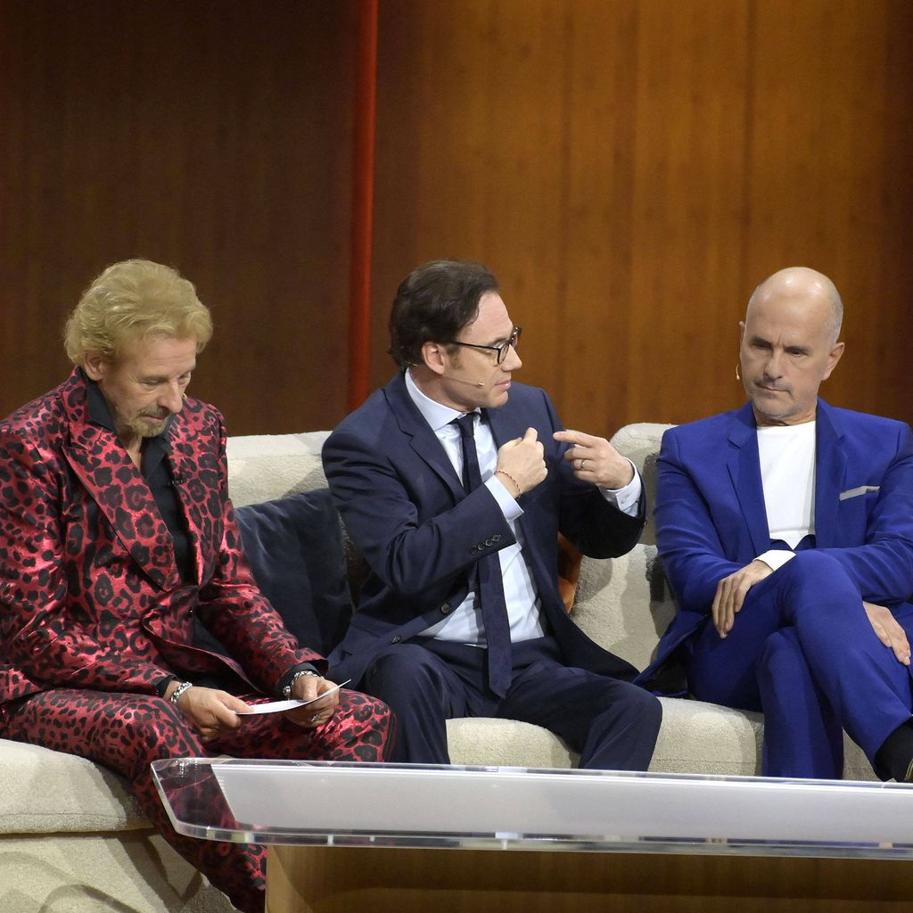 Thomas Gottschalk, Michael Bully Herbig, Christoph Maria Herbst in Wetten, dass..? in Friedrichshafen, 19.11.2022