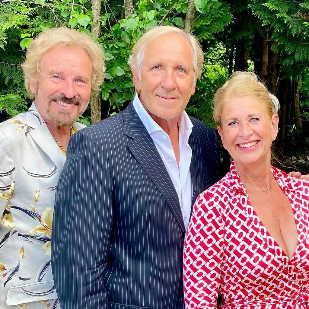 Thomas Gottschalk mit seinem Bruder Christoph und seiner Schwester Raphaela im Juni 2023