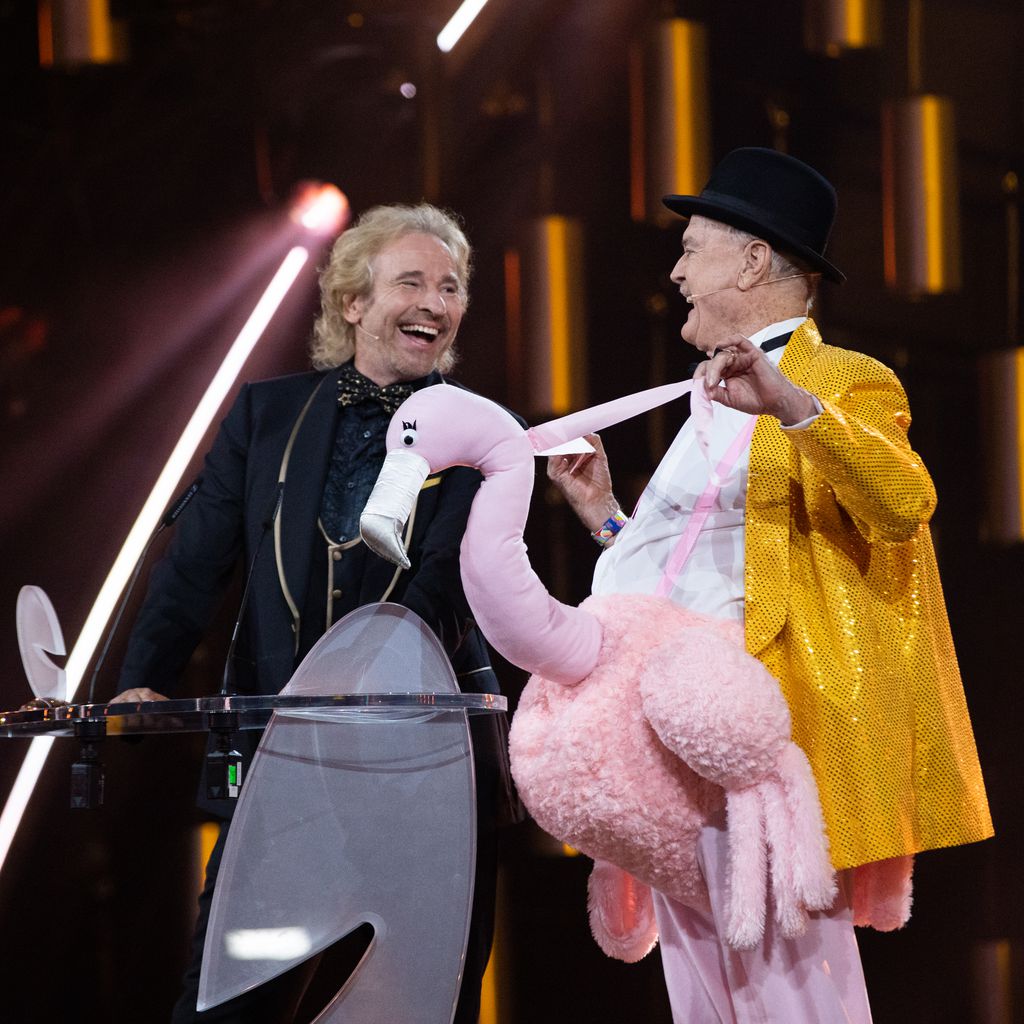 Thomas Gottschalk und John Cleese beim Deutschen Comedypreis in Köln im Oktober 2019