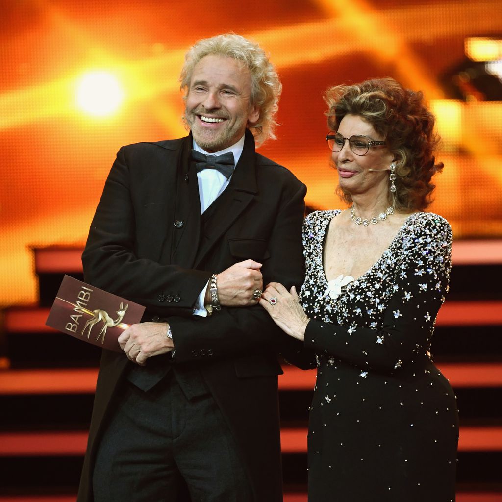 Thomas Gottschalk und Sophia Loren beim Bambi 2018 in Berlin