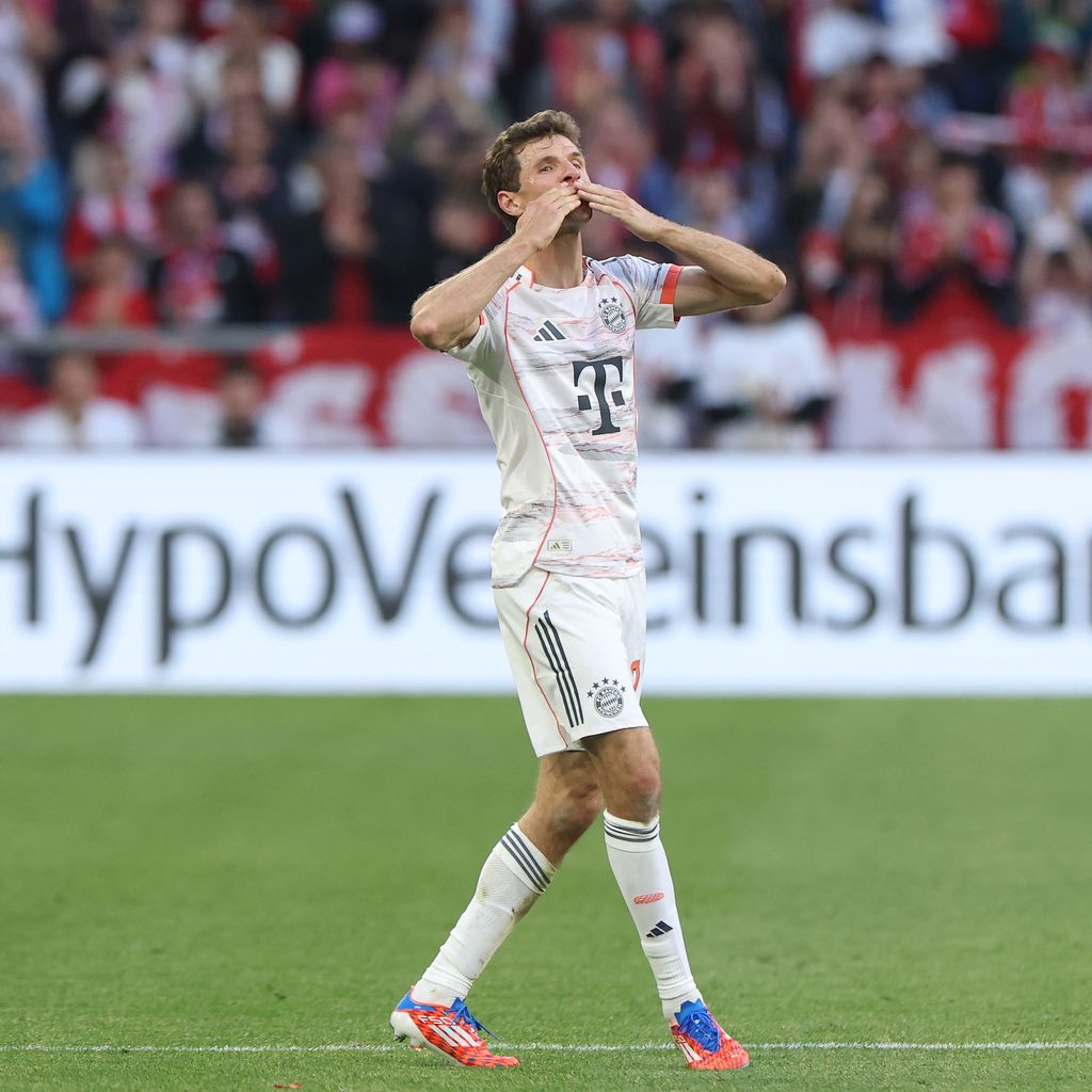 Thomas Müller bei seinem letzten Heimspiel für Bayern München