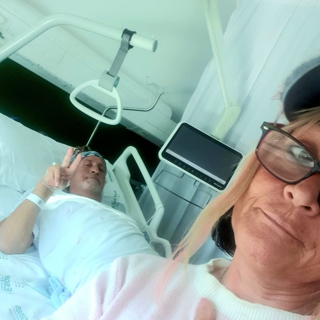 Thommy und Kathrin Schmelz im Krankenhaus