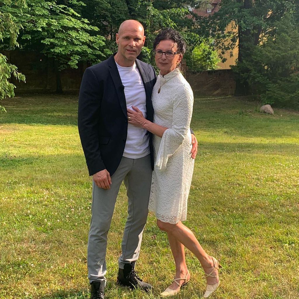 Thorsten Legat, Ex-Fußballer, mit seiner Frau Alerxandra