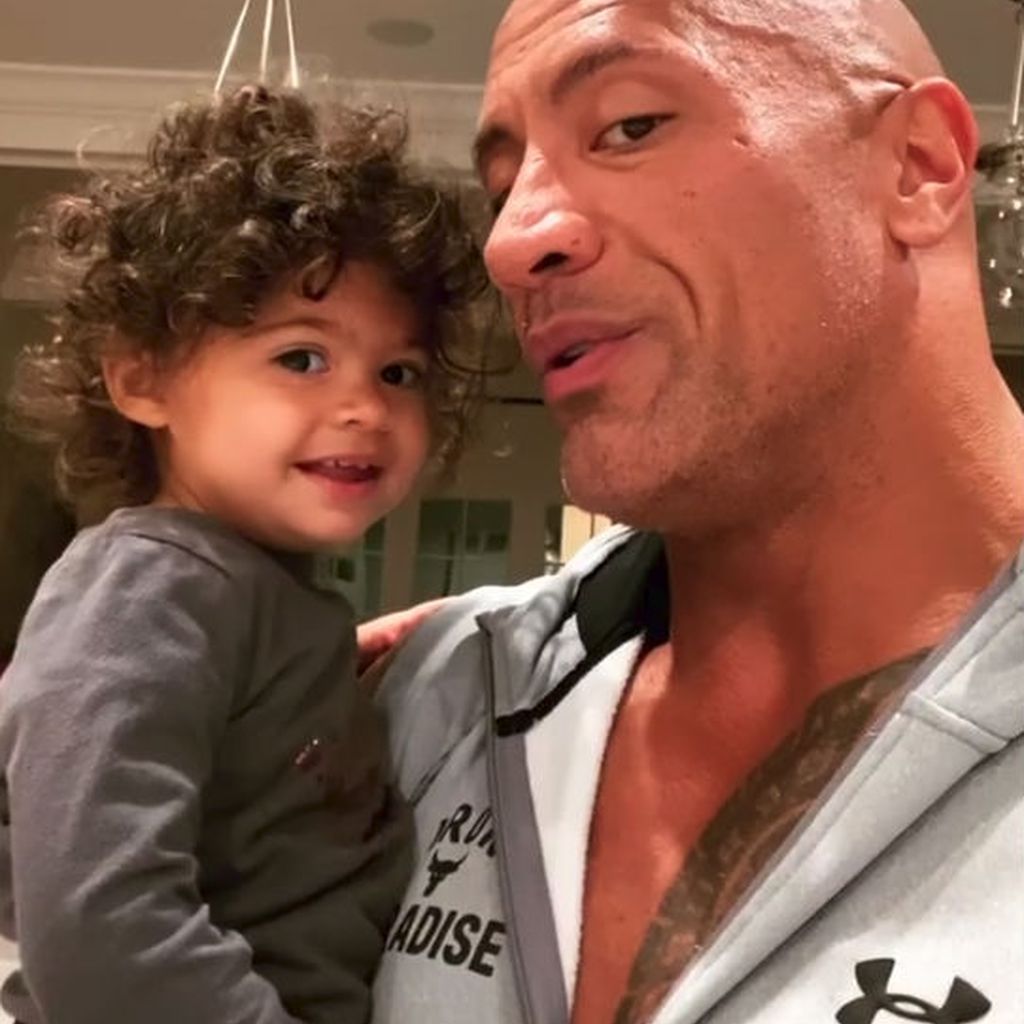 Tiana und Dwayne Johnson