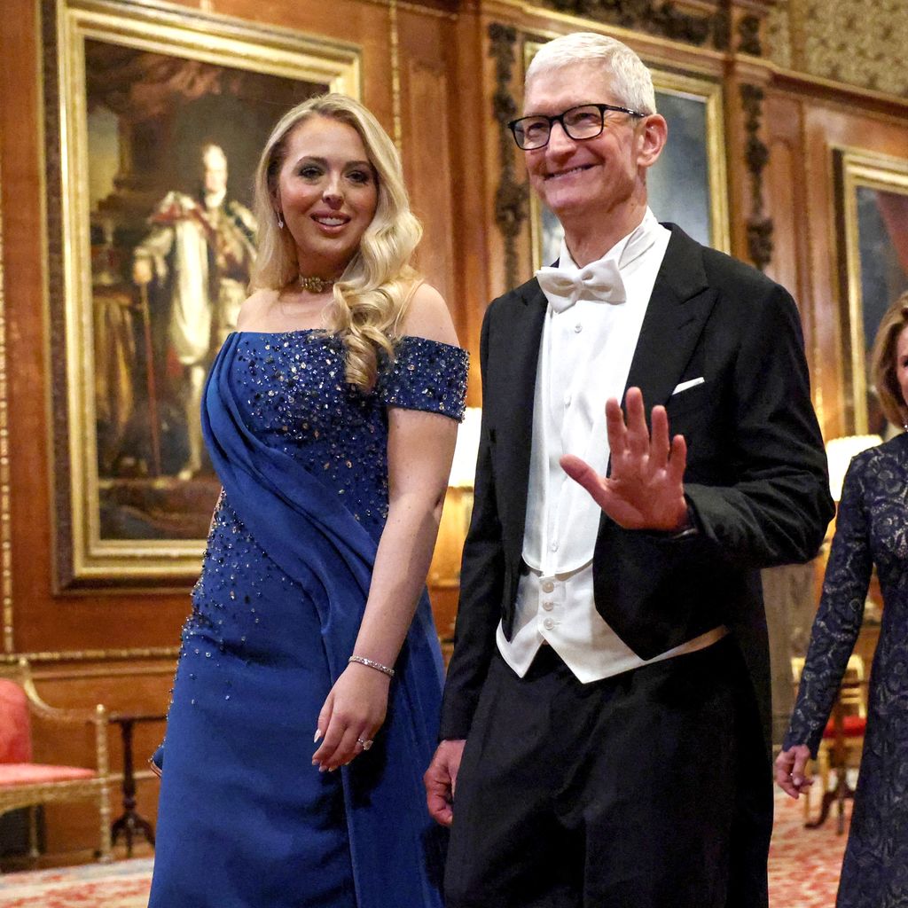 Tiffany Trump und Apple CEO Tim Cook beim Staatsbankett in Windsor