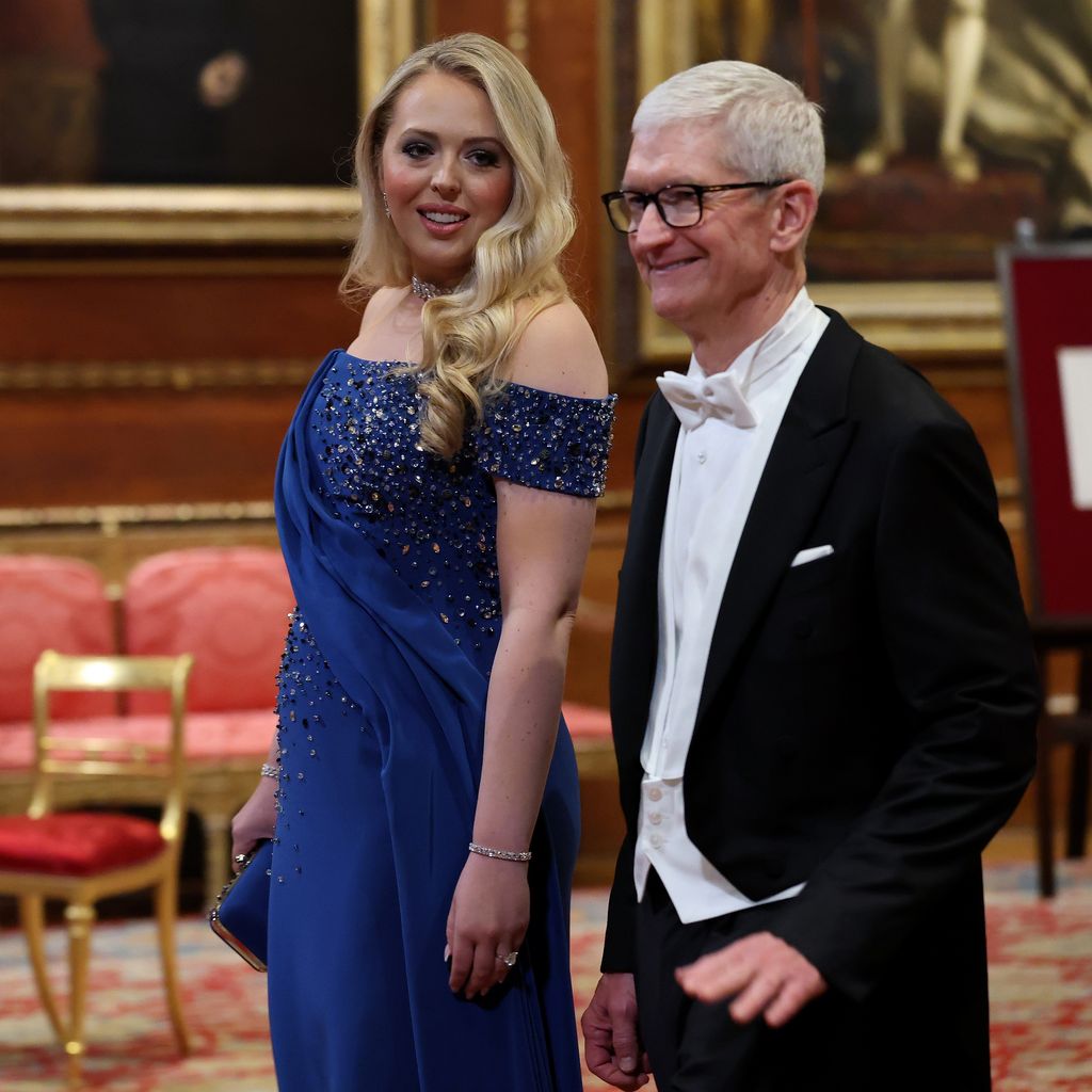 Tiffany Trump und Apple CEO Tim Cook beim Staatsbankett in Windsor