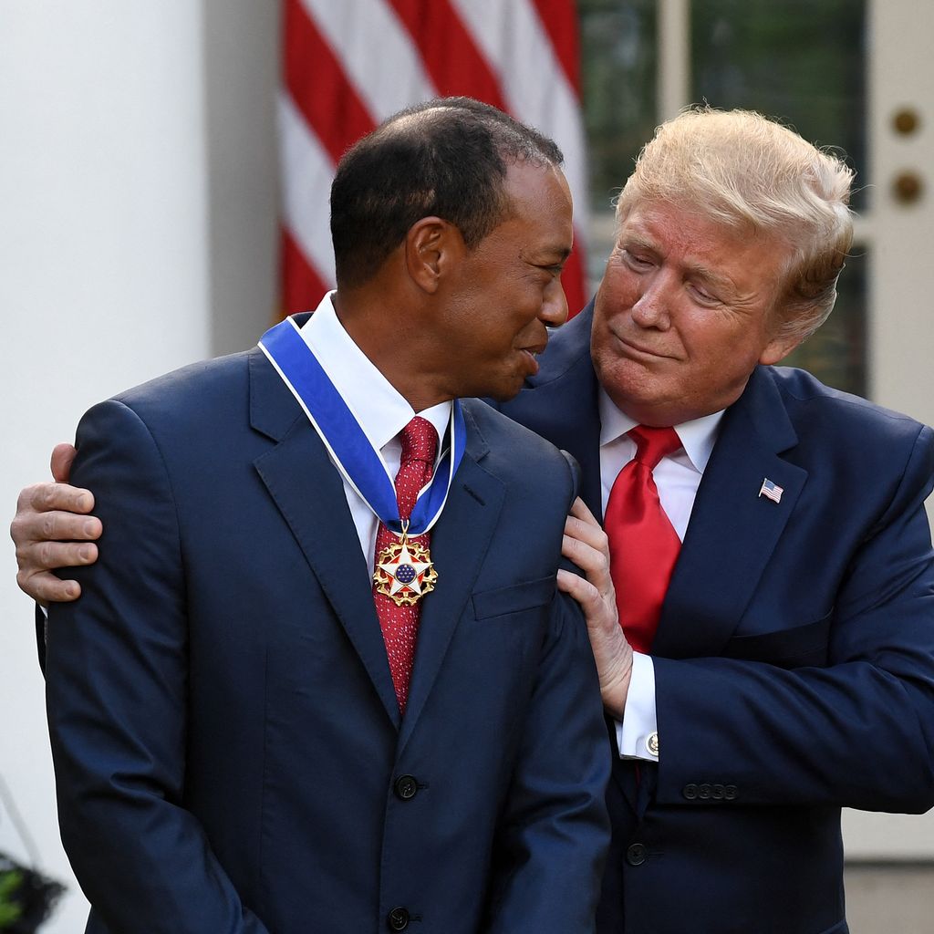 Tiger Woods und Donald Trump, Mai 2019